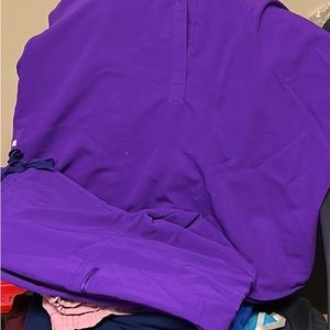 Figs Purple Set of Scrubs XL